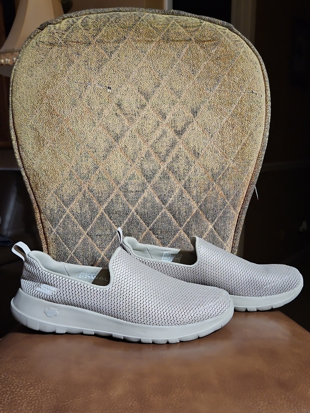 Skechers Go Walk Max Slip On Sneakers Walking Running Shoes Tan
